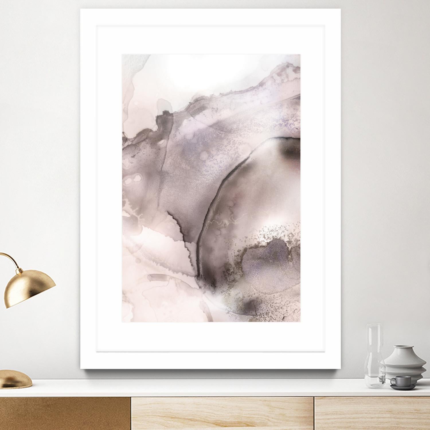 Mint Bubbles II Lavender Version by PI Studio on GIANT ART - white abstract