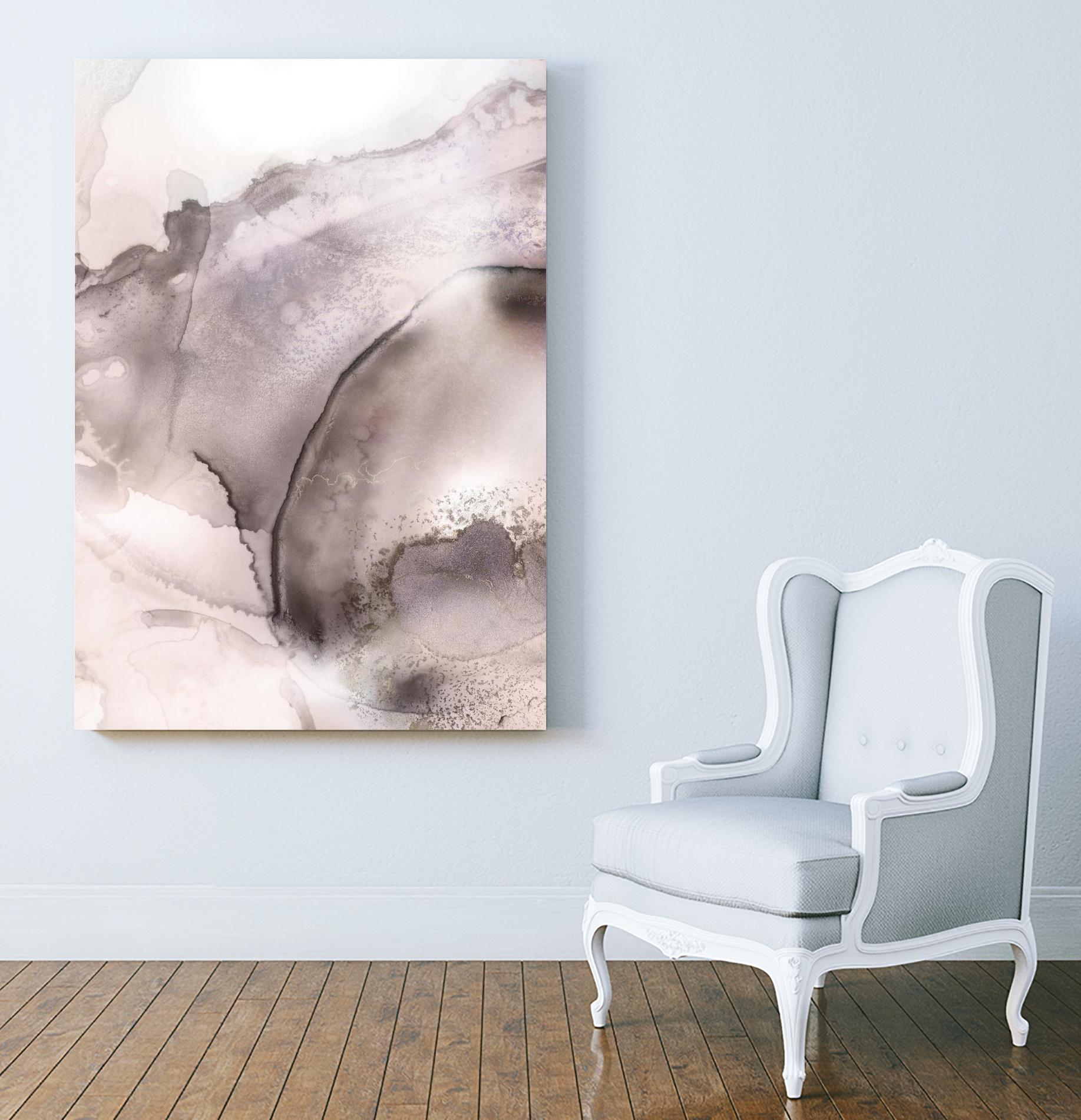 Mint Bubbles II Lavender Version by PI Studio on GIANT ART - white abstract