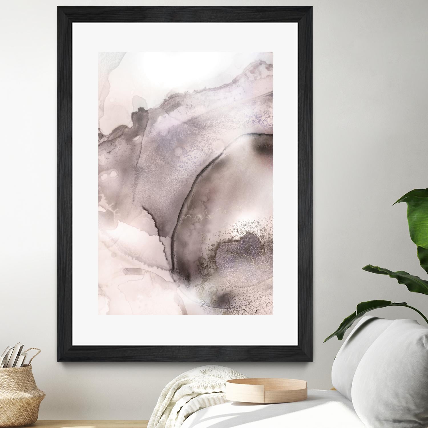 Mint Bubbles II Lavender Version by PI Studio on GIANT ART - white abstract