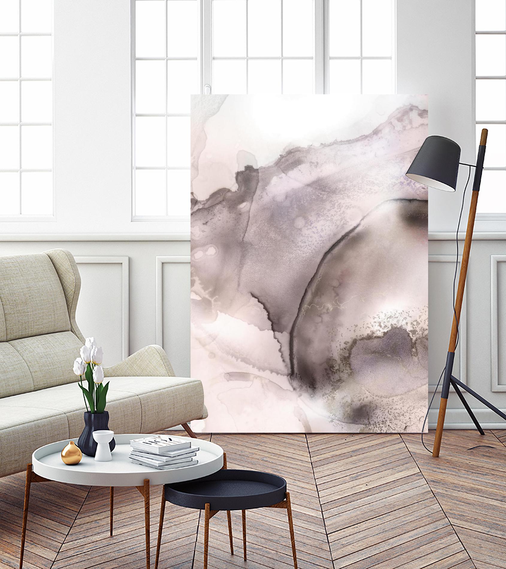 Mint Bubbles II Lavender Version by PI Studio on GIANT ART - white abstract