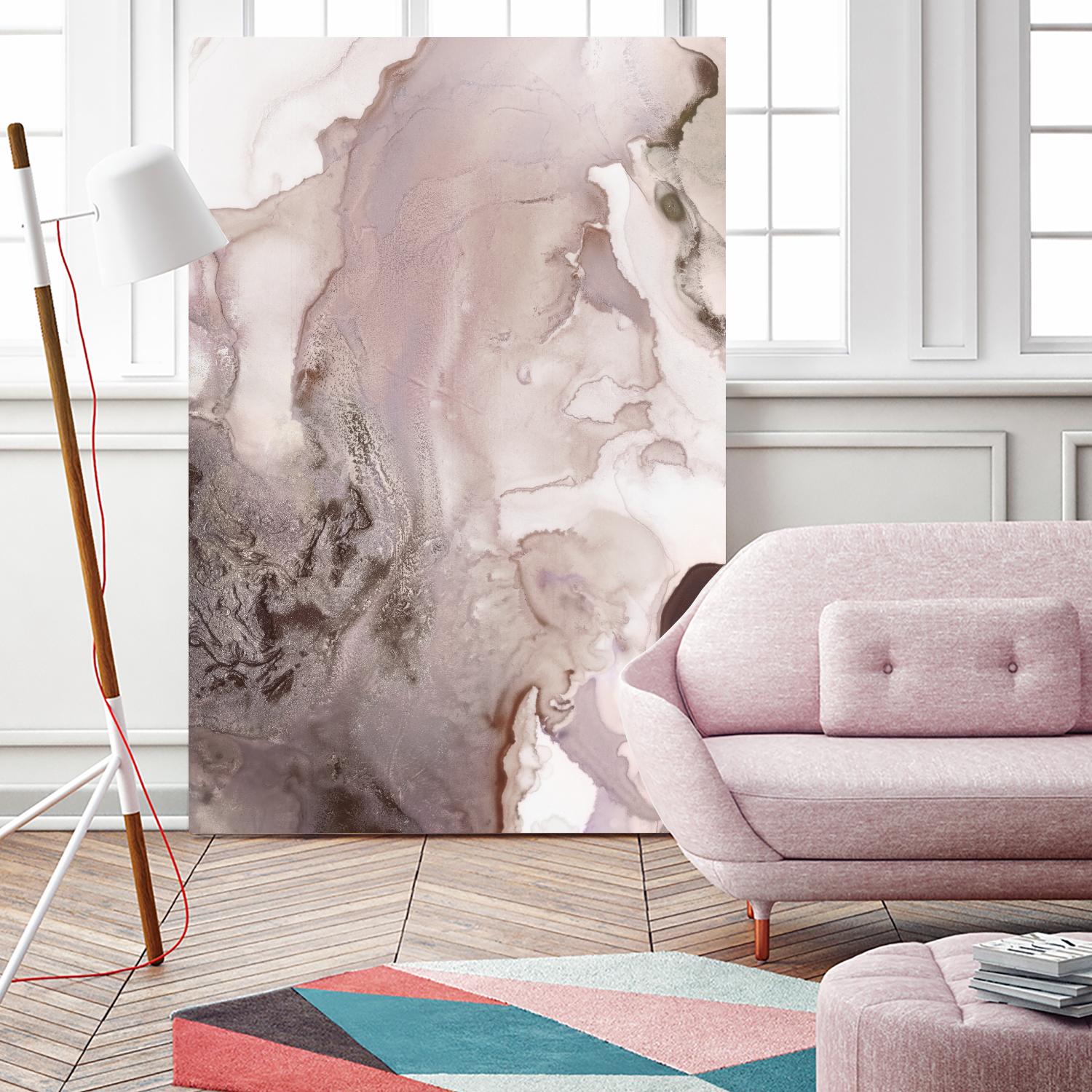 Mint Bubbles III Lavender Version by PI Studio on GIANT ART - white abstract