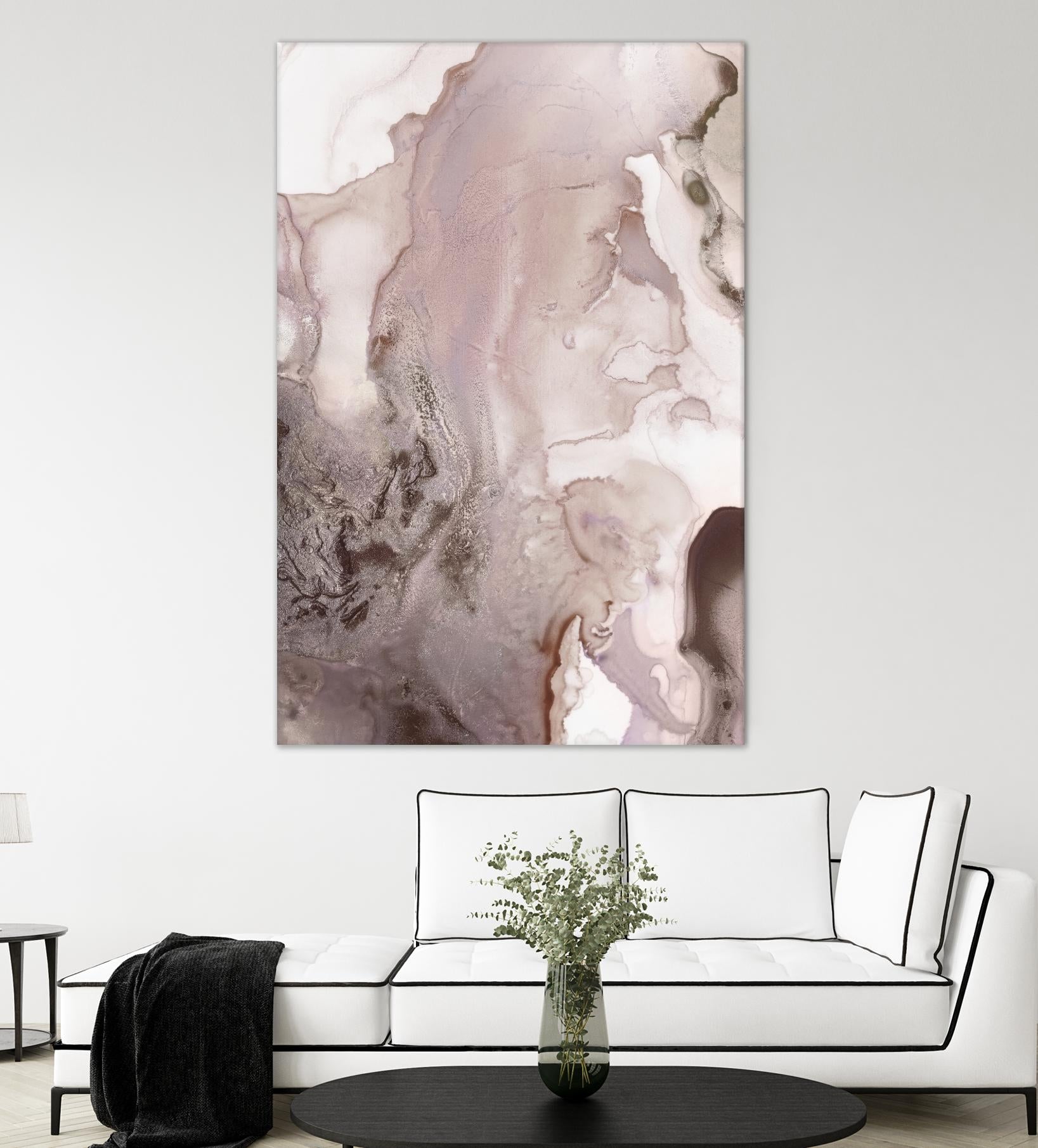 Mint Bubbles III Lavender Version by PI Studio on GIANT ART - white abstract