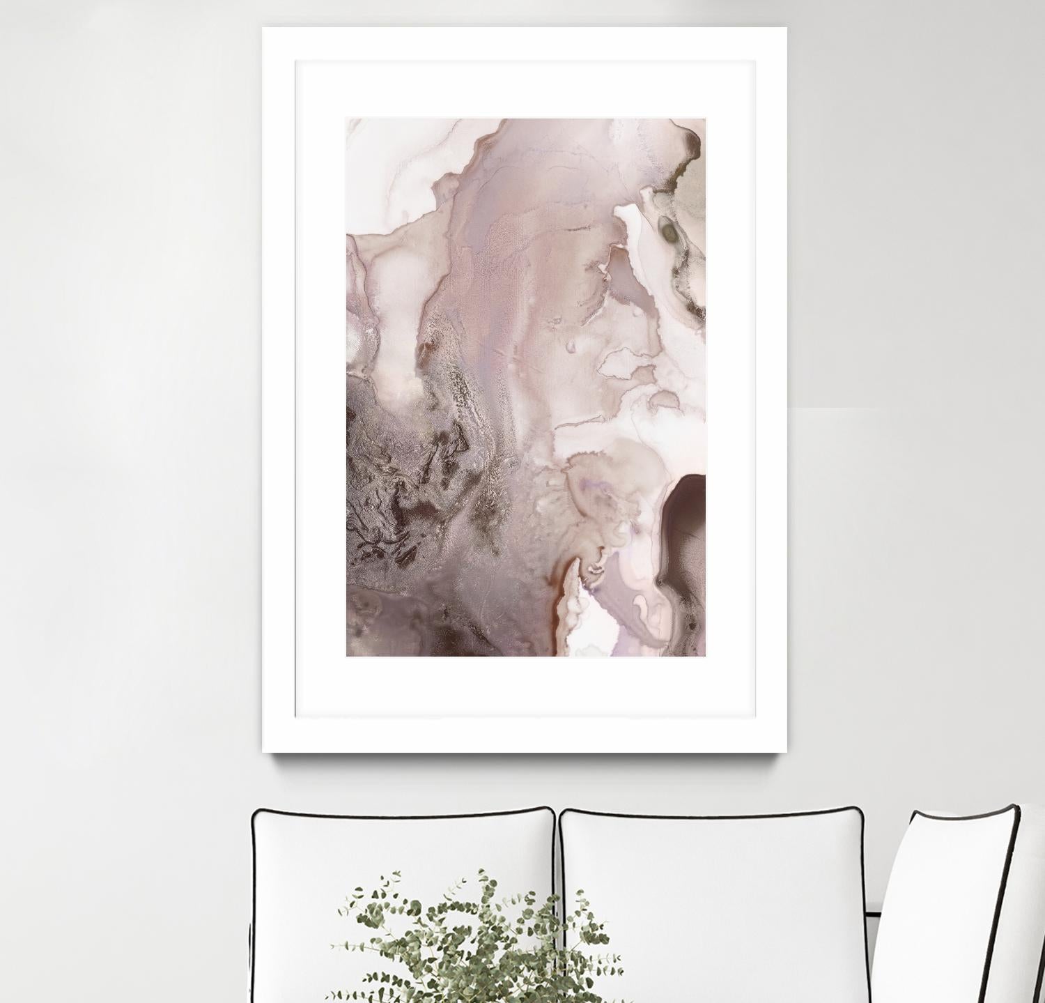 Mint Bubbles III Lavender Version by PI Studio on GIANT ART - white abstract