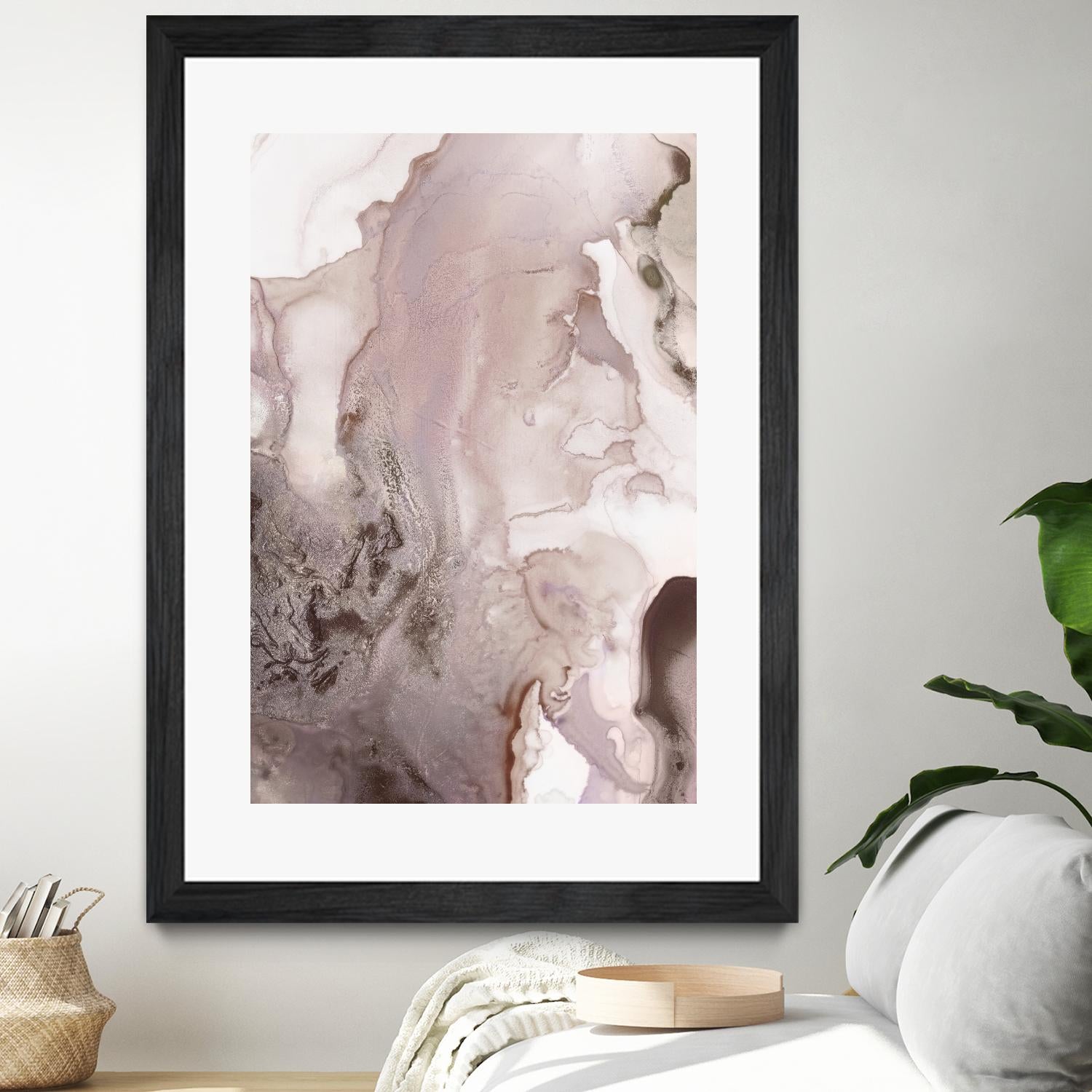 Mint Bubbles III Lavender Version by PI Studio on GIANT ART - white abstract
