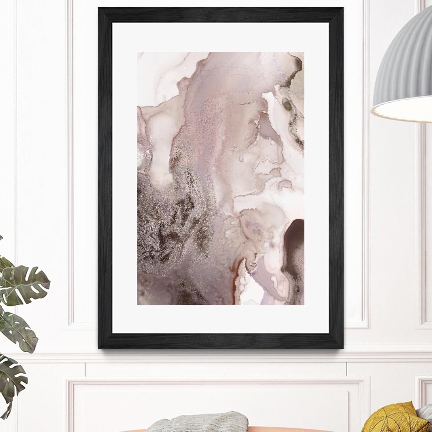 Mint Bubbles III Lavender Version by PI Studio on GIANT ART - white abstract