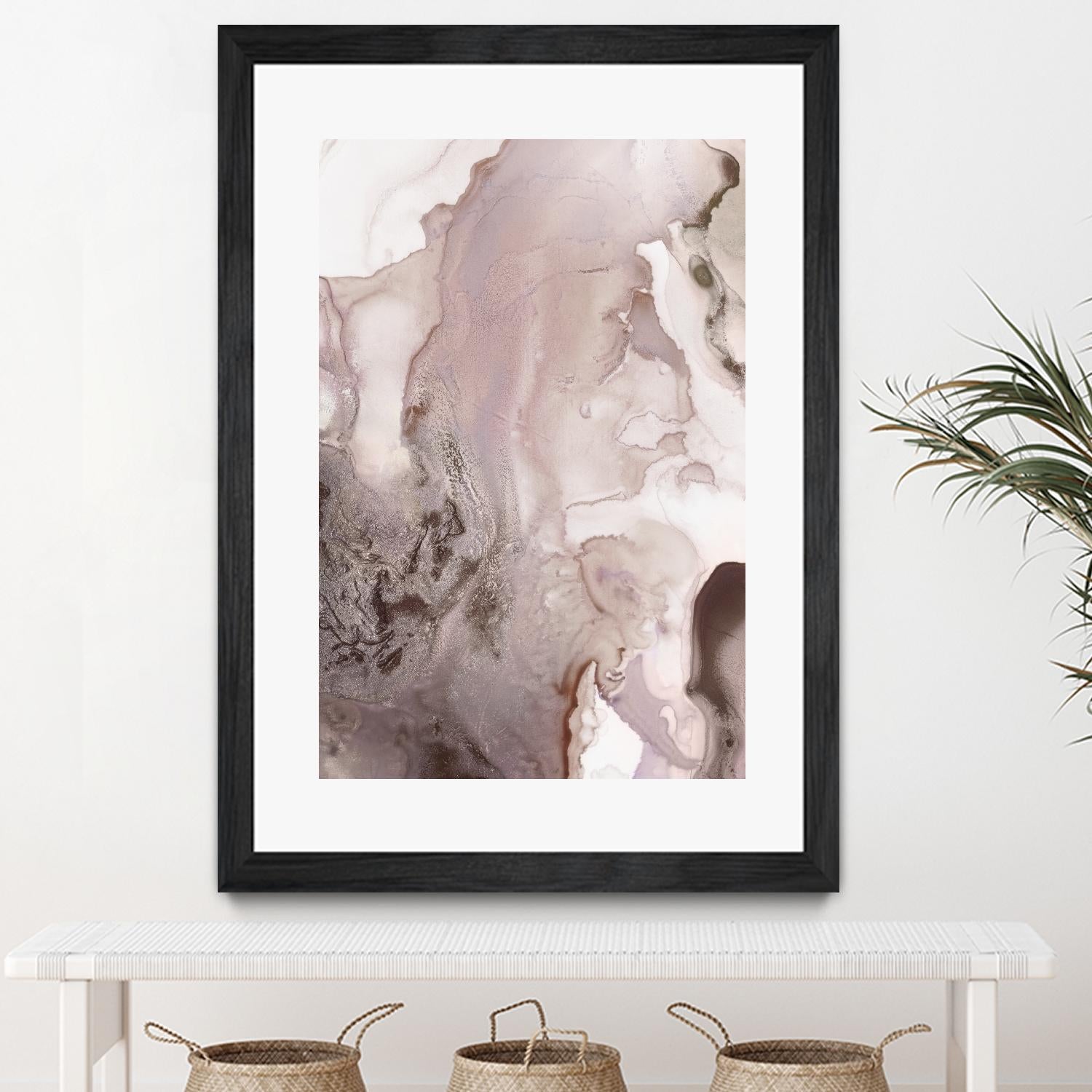 Mint Bubbles III Lavender Version by PI Studio on GIANT ART - white abstract