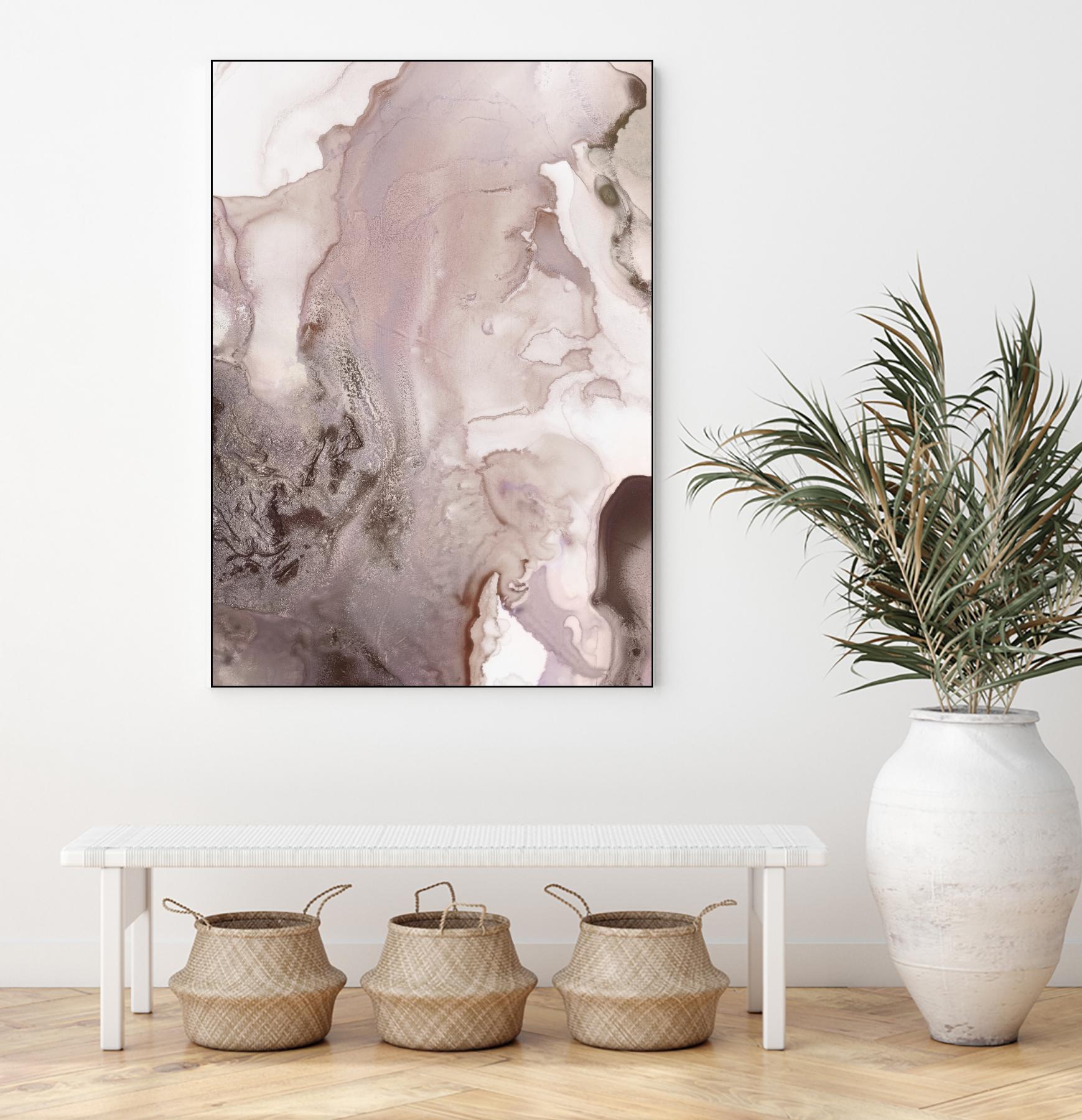 Mint Bubbles III Lavender Version by PI Studio on GIANT ART - white abstract