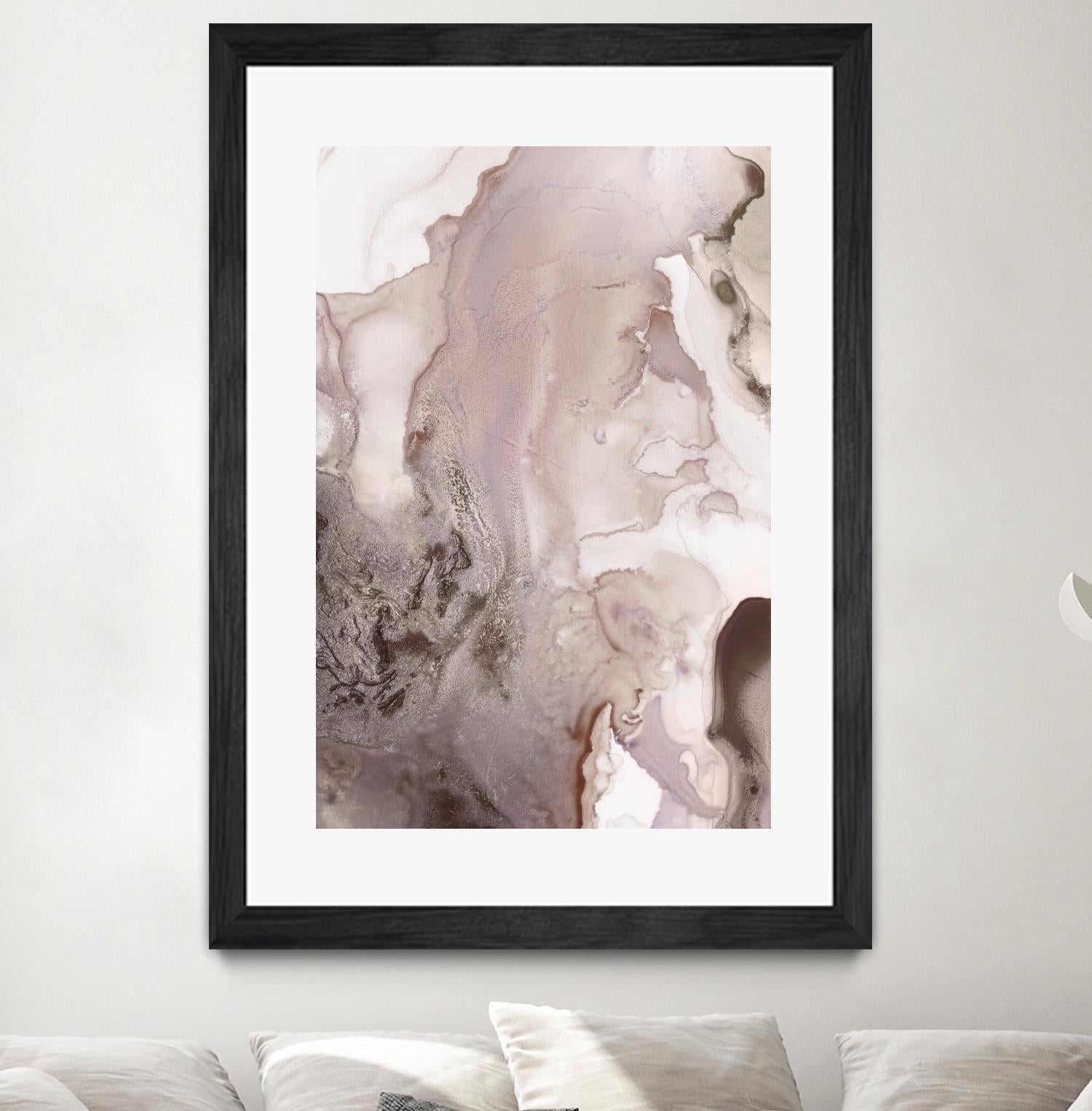 Mint Bubbles III Lavender Version by PI Studio on GIANT ART - white abstract