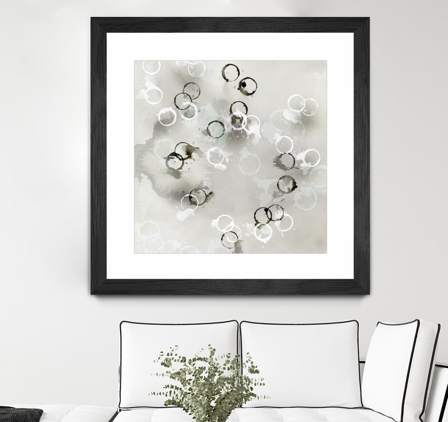Stains I by PI Studio on GIANT ART - white abstract