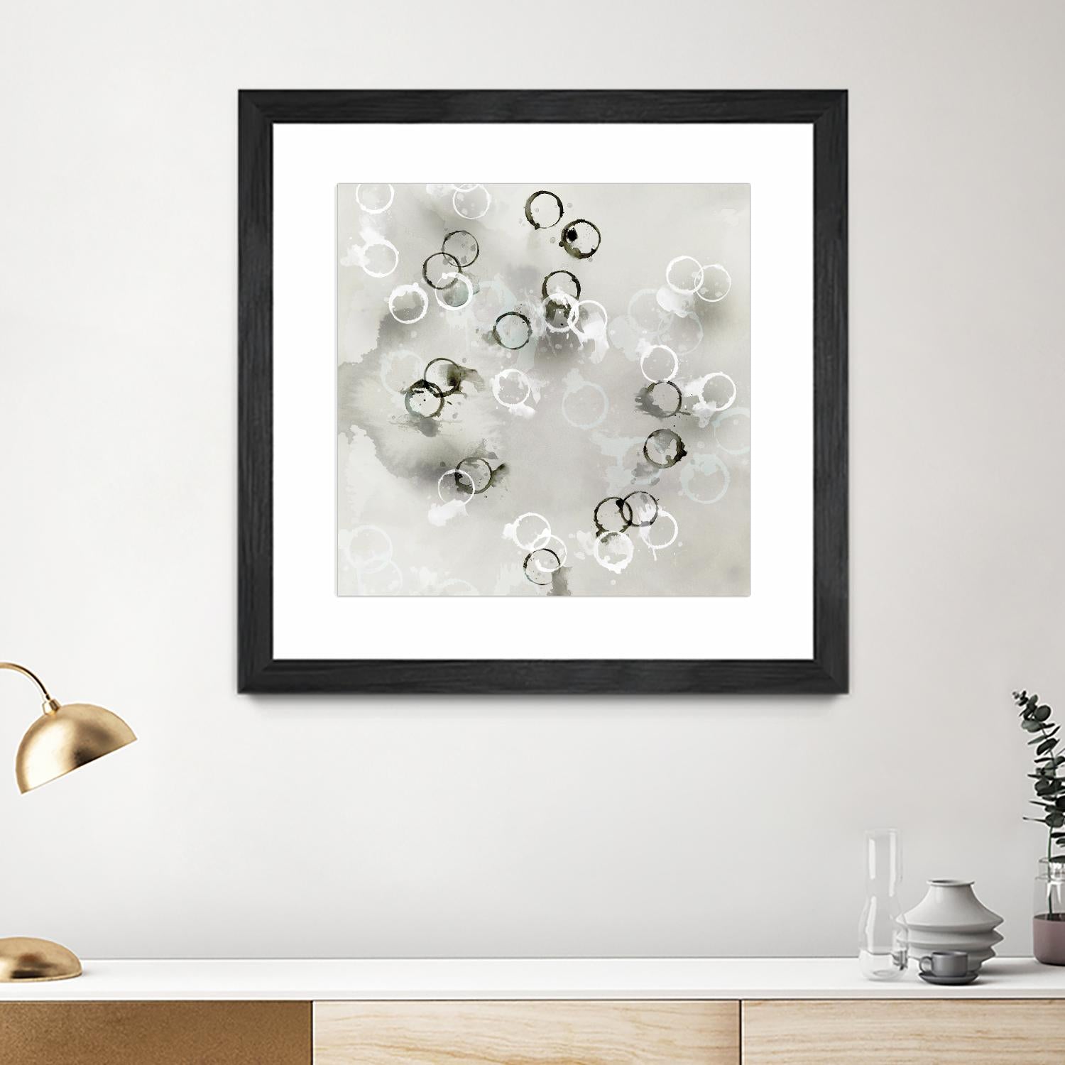 Stains I by PI Studio on GIANT ART - white abstract