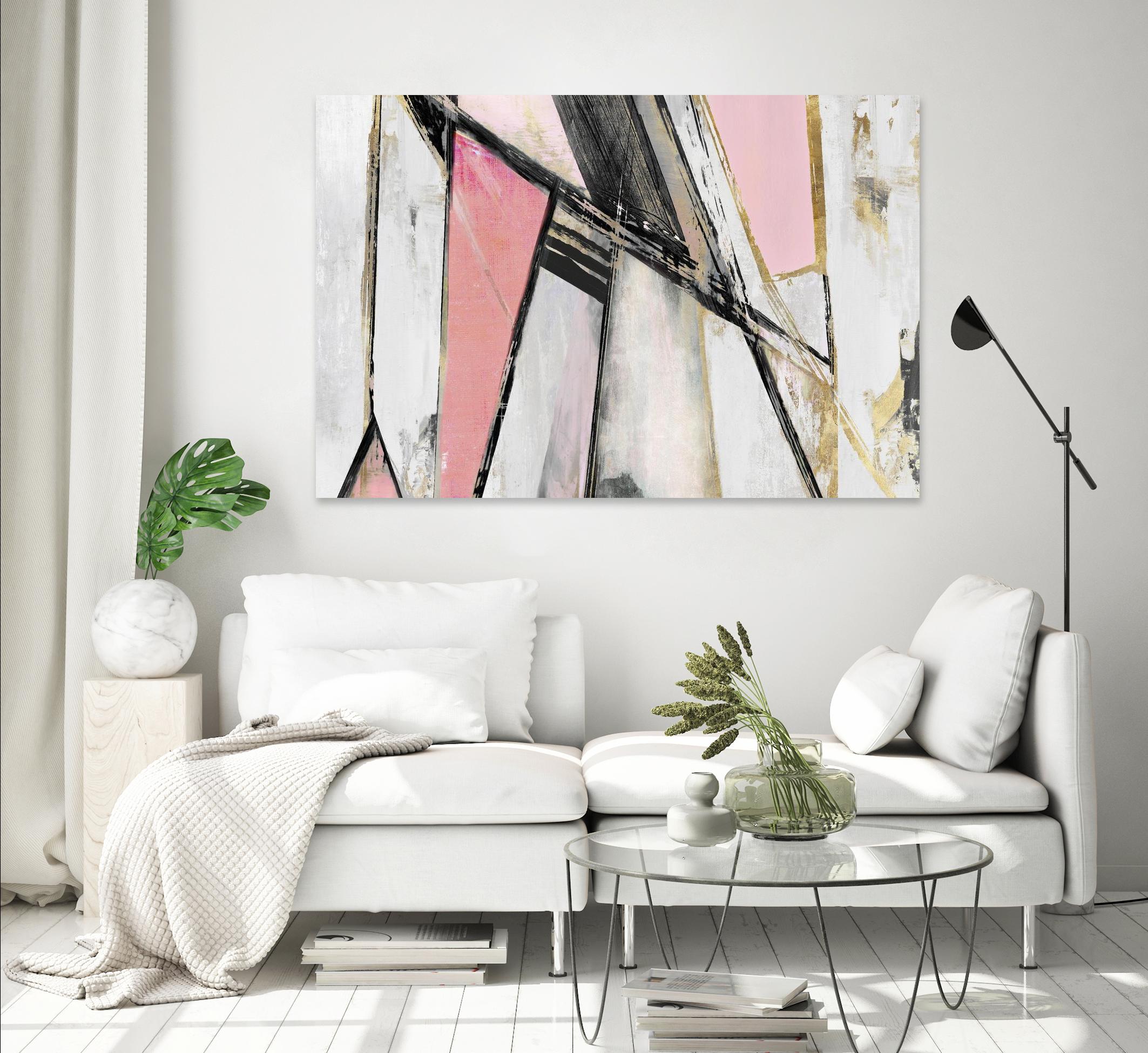 Warm Geometric I Blush Version by PI Studio on GIANT ART - pink abstract