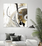 Teal - Tangled II Teal version by PI Studio on GIANT ART - grey abstract