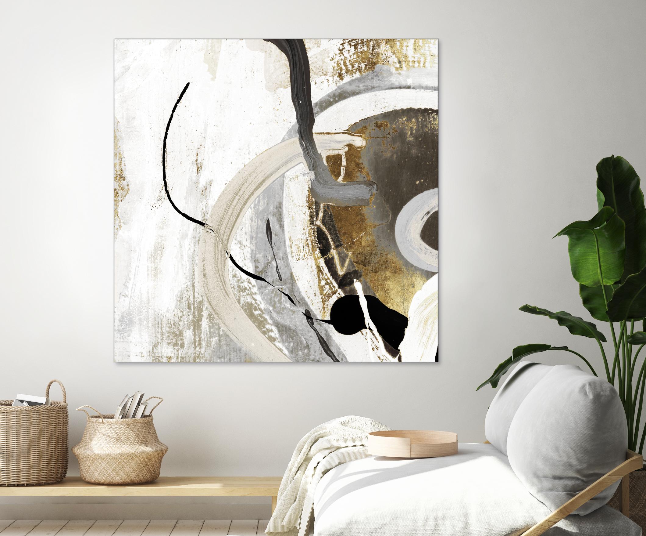 Teal - Tangled II Teal version by PI Studio on GIANT ART - grey abstract