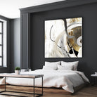 Teal - Tangled II Teal version by PI Studio on GIANT ART - grey abstract