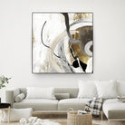 Teal - Tangled II Teal version by PI Studio on GIANT ART - grey abstract