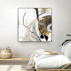 Teal - Tangled II Teal version by PI Studio on GIANT ART - grey abstract