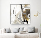 Teal - Tangled II Teal version by PI Studio on GIANT ART - grey abstract