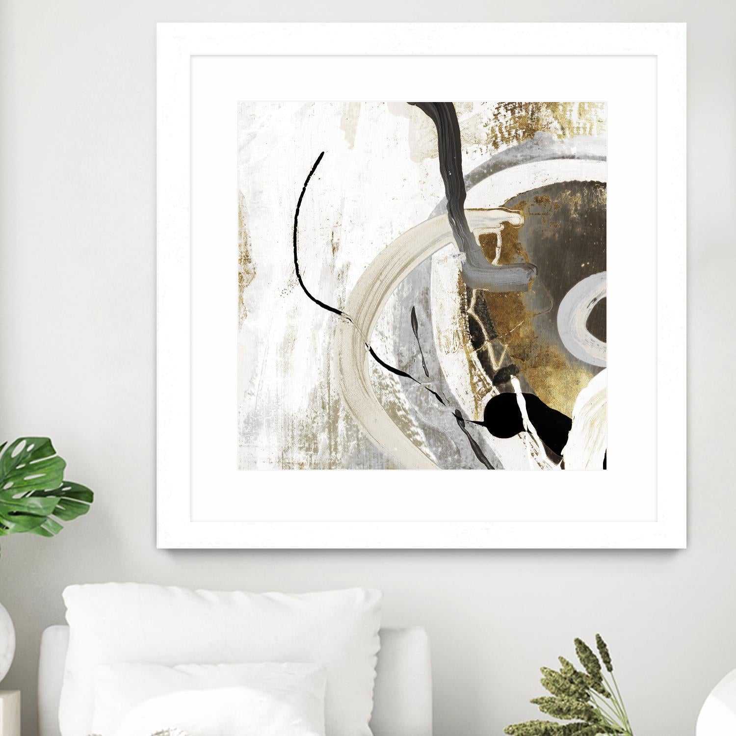 Teal - Tangled II Teal version by PI Studio on GIANT ART - grey abstract