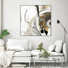 Teal - Tangled II Teal version by PI Studio on GIANT ART - grey abstract