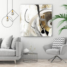 Teal - Tangled II Teal version by PI Studio on GIANT ART - grey abstract