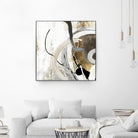 Teal - Tangled II Teal version by PI Studio on GIANT ART - grey abstract