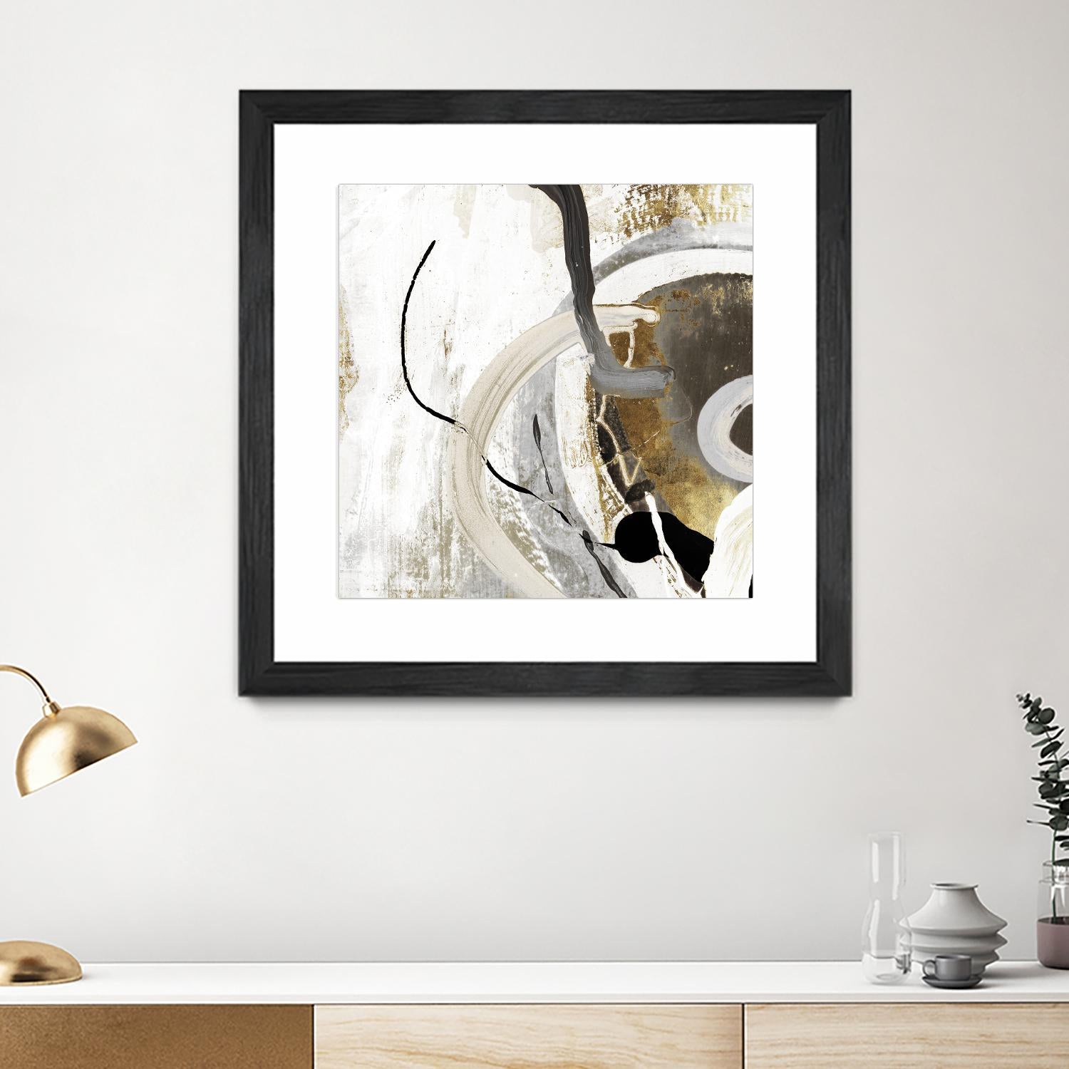 Teal - Tangled II Teal version by PI Studio on GIANT ART - grey abstract