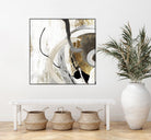 Teal - Tangled II Teal version by PI Studio on GIANT ART - grey abstract