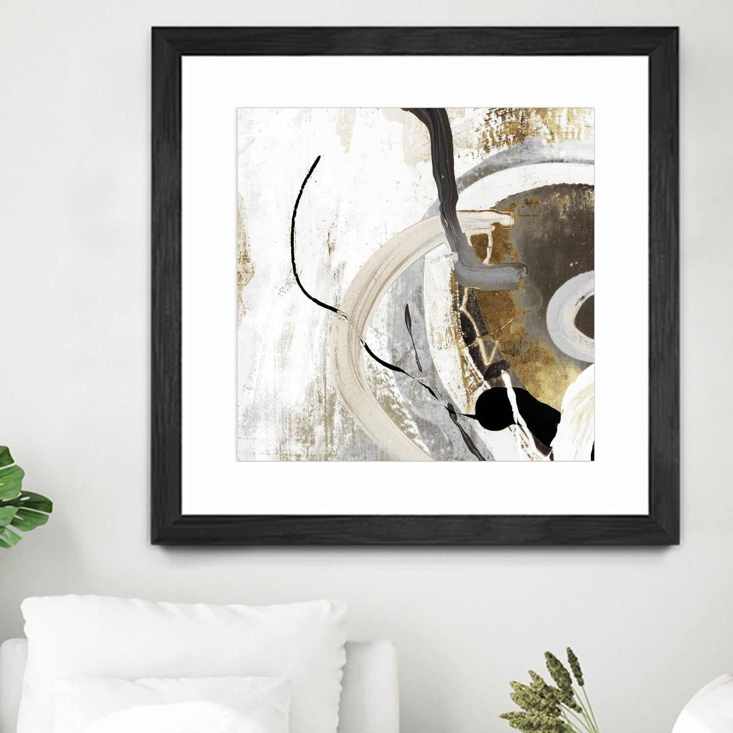 Teal - Tangled II Teal version by PI Studio on GIANT ART - grey abstract