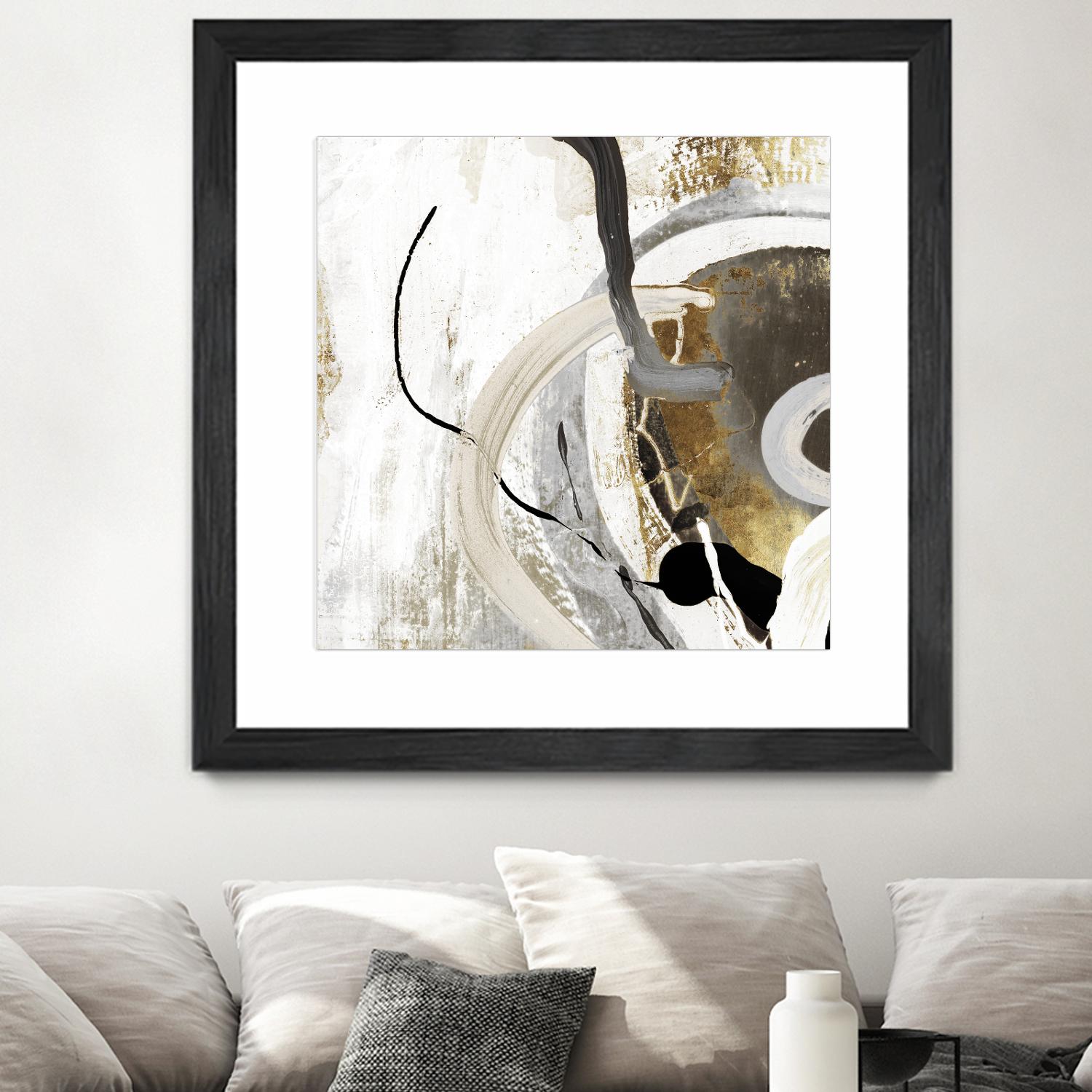 Teal - Tangled II Teal version by PI Studio on GIANT ART - grey abstract