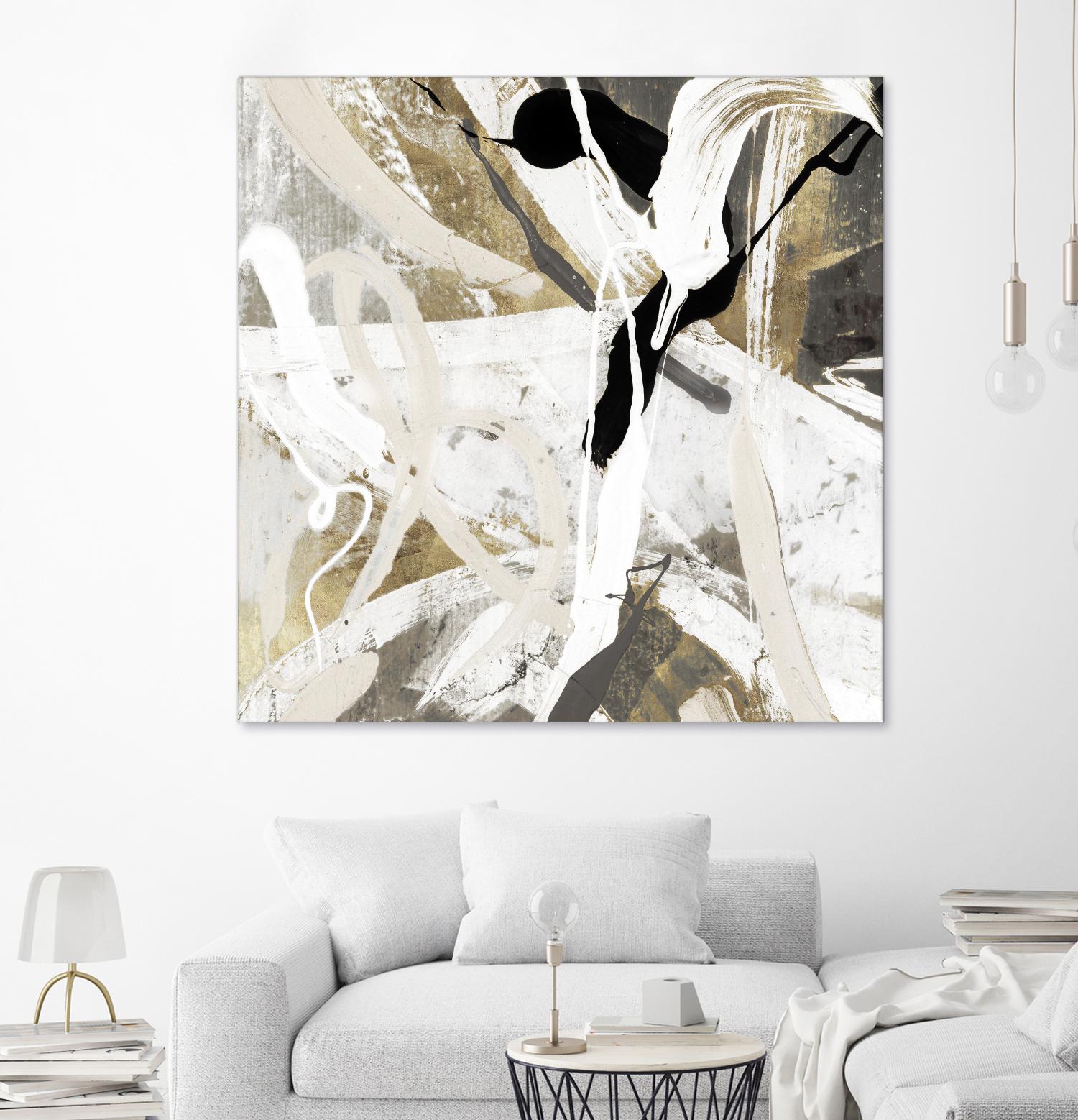 Tangled IV by PI Studio on GIANT ART - gold abstract