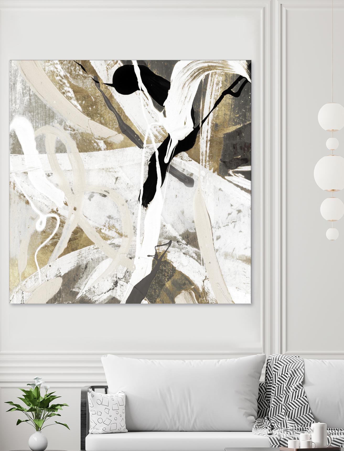 Tangled IV by PI Studio on GIANT ART - gold abstract