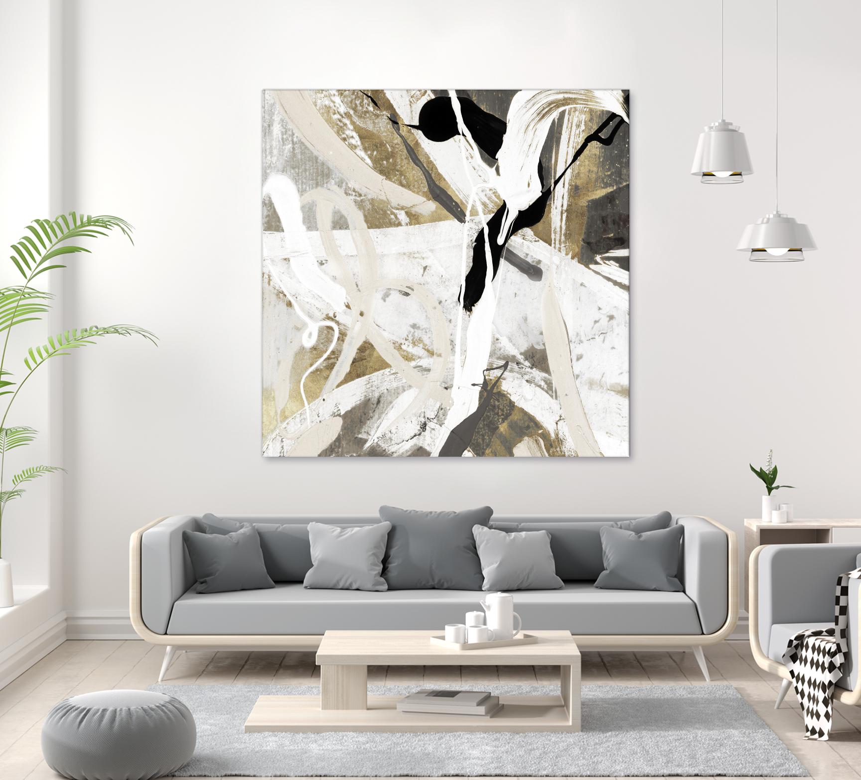 Tangled IV by PI Studio on GIANT ART - gold abstract