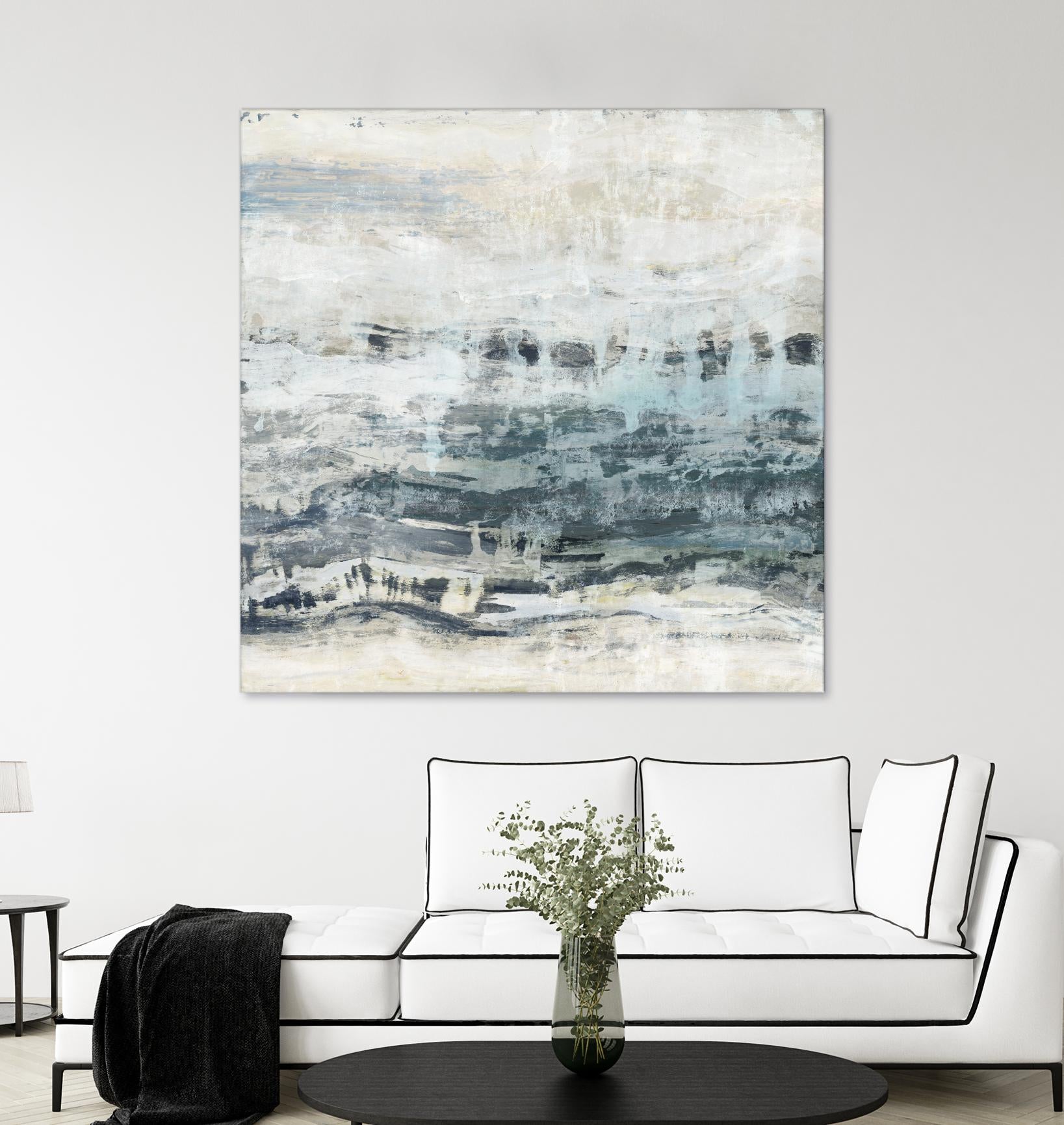 Black Waves by PI Studio on GIANT ART - blue abstract