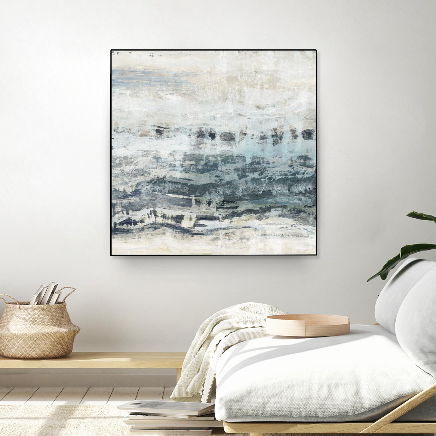 Black Waves by PI Studio on GIANT ART - blue abstract