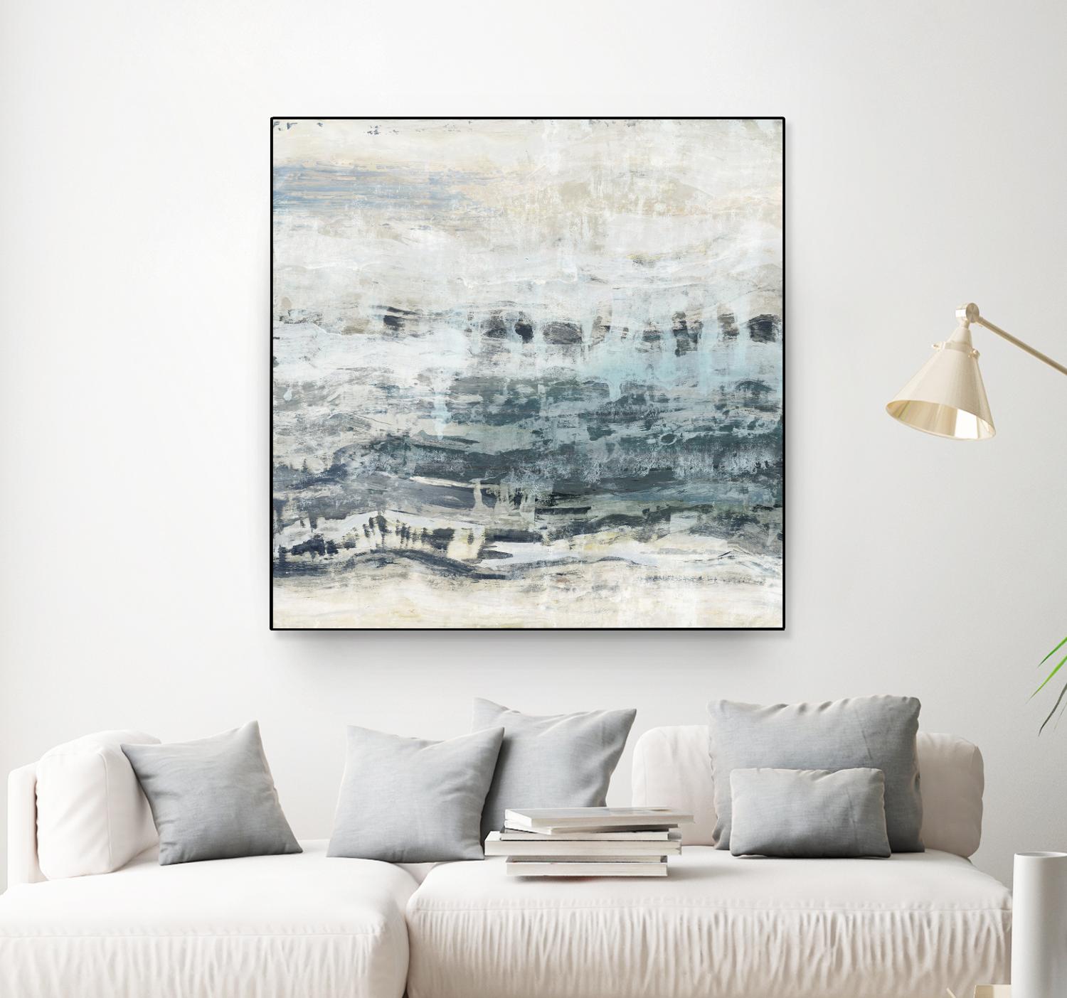 Black Waves by PI Studio on GIANT ART - blue abstract