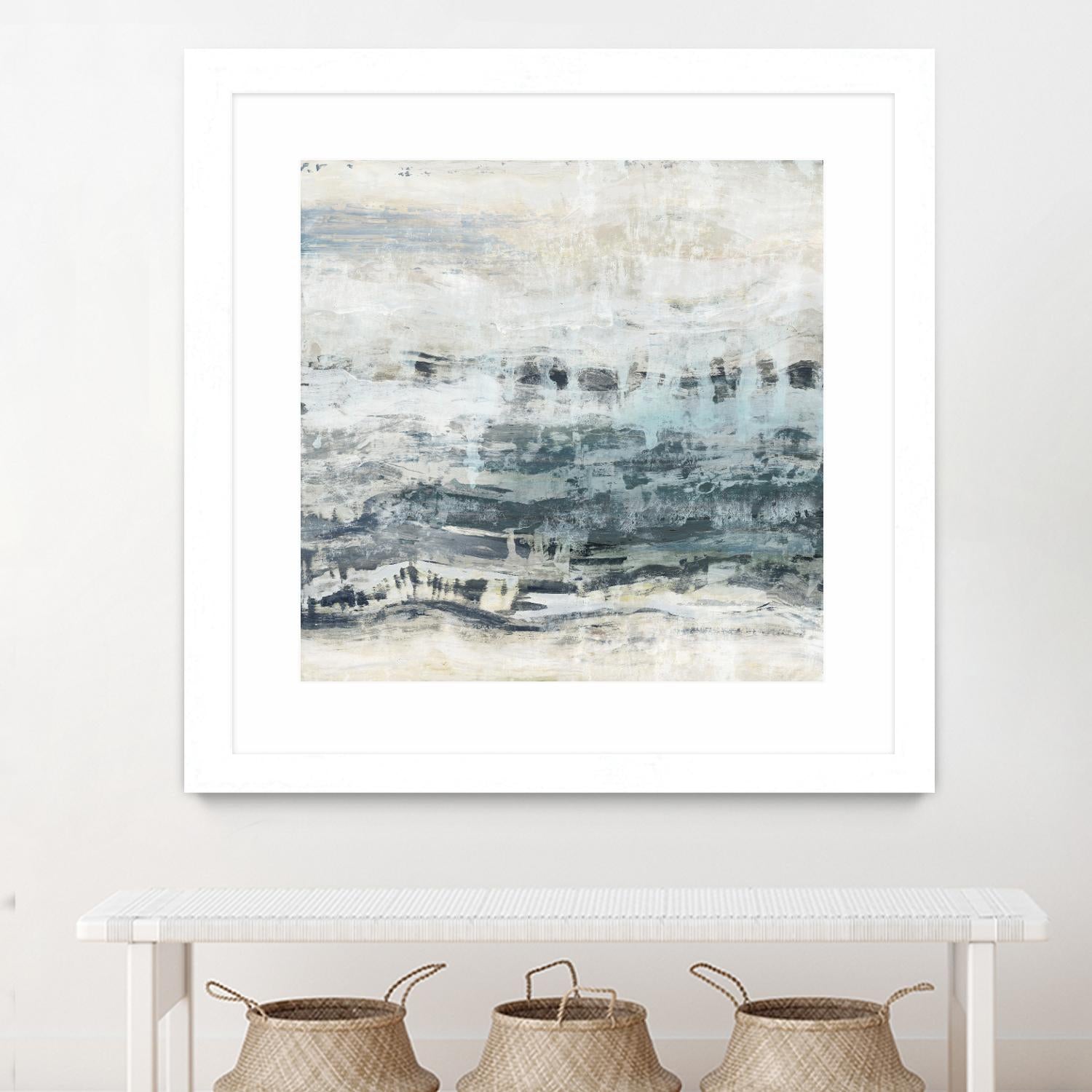 Black Waves by PI Studio on GIANT ART - blue abstract