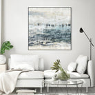 Black Waves by PI Studio on GIANT ART - blue abstract