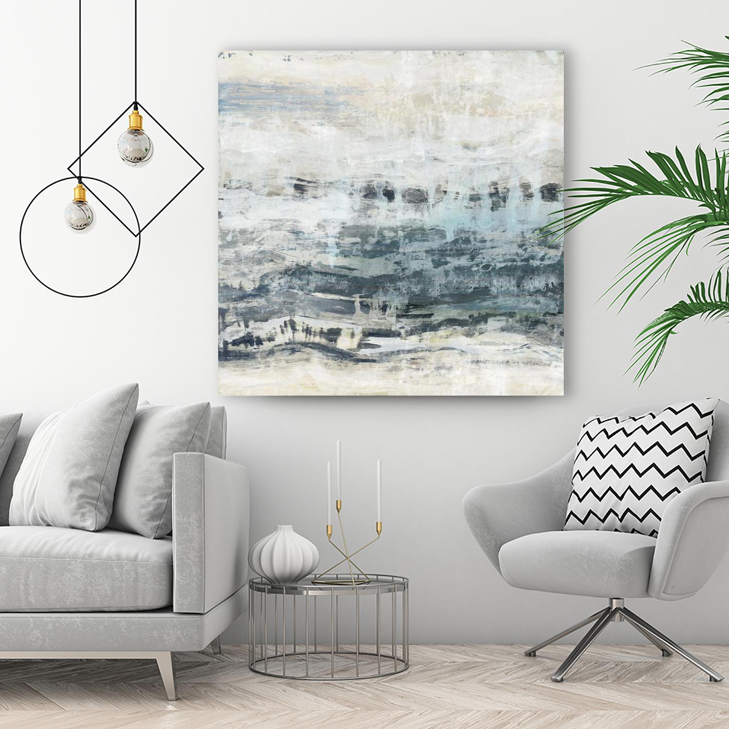 Black Waves by PI Studio on GIANT ART - blue abstract