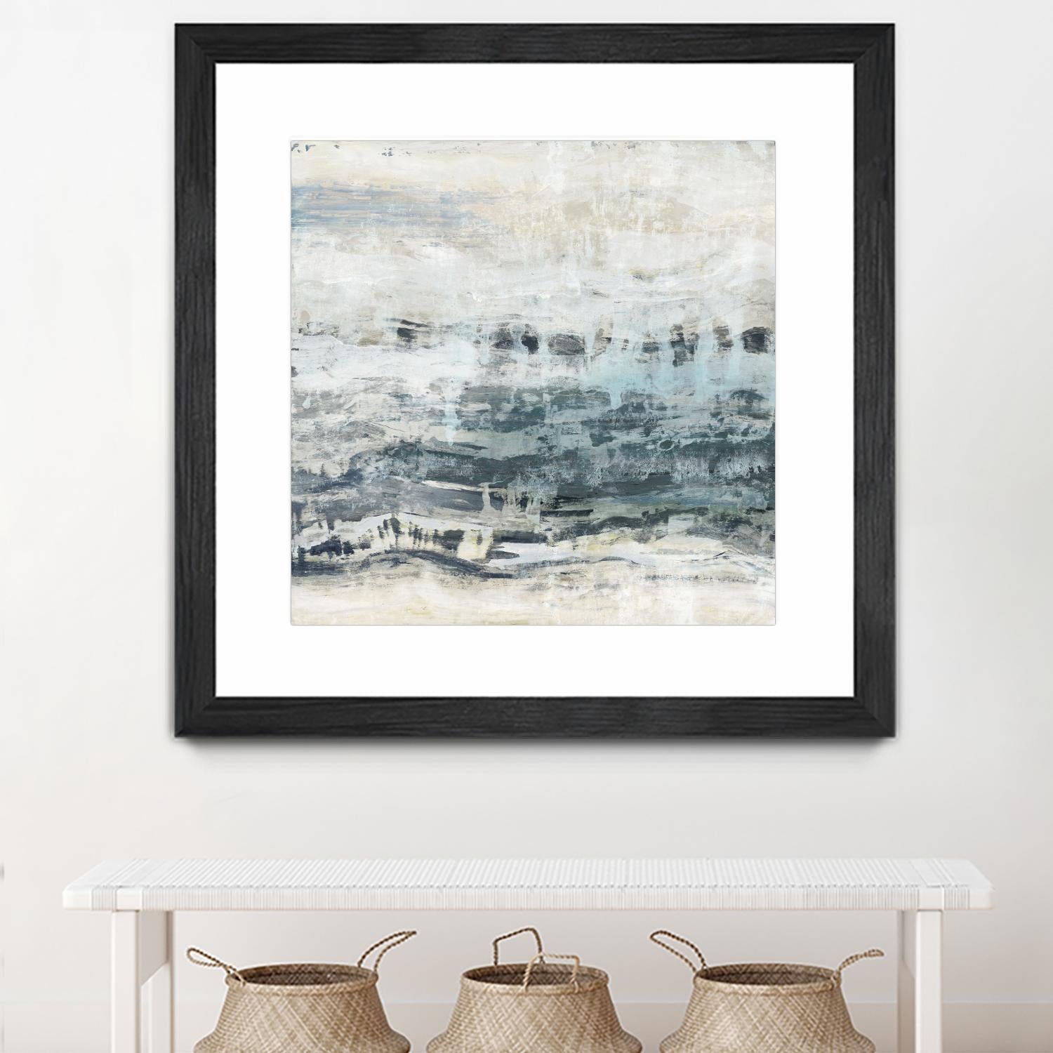 Black Waves by PI Studio on GIANT ART - blue abstract