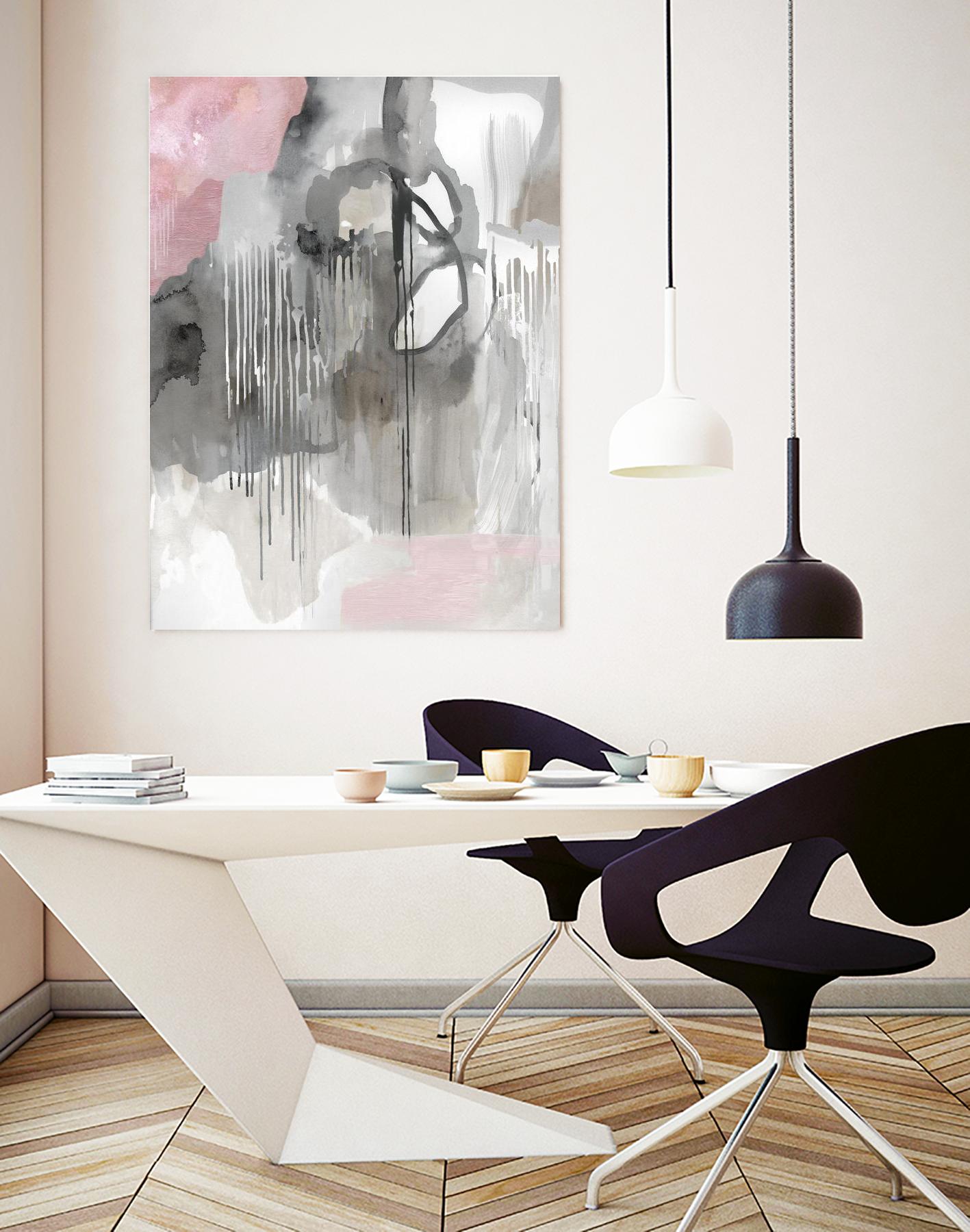 Muted Abstract by PI Studio on GIANT ART - pink abstract