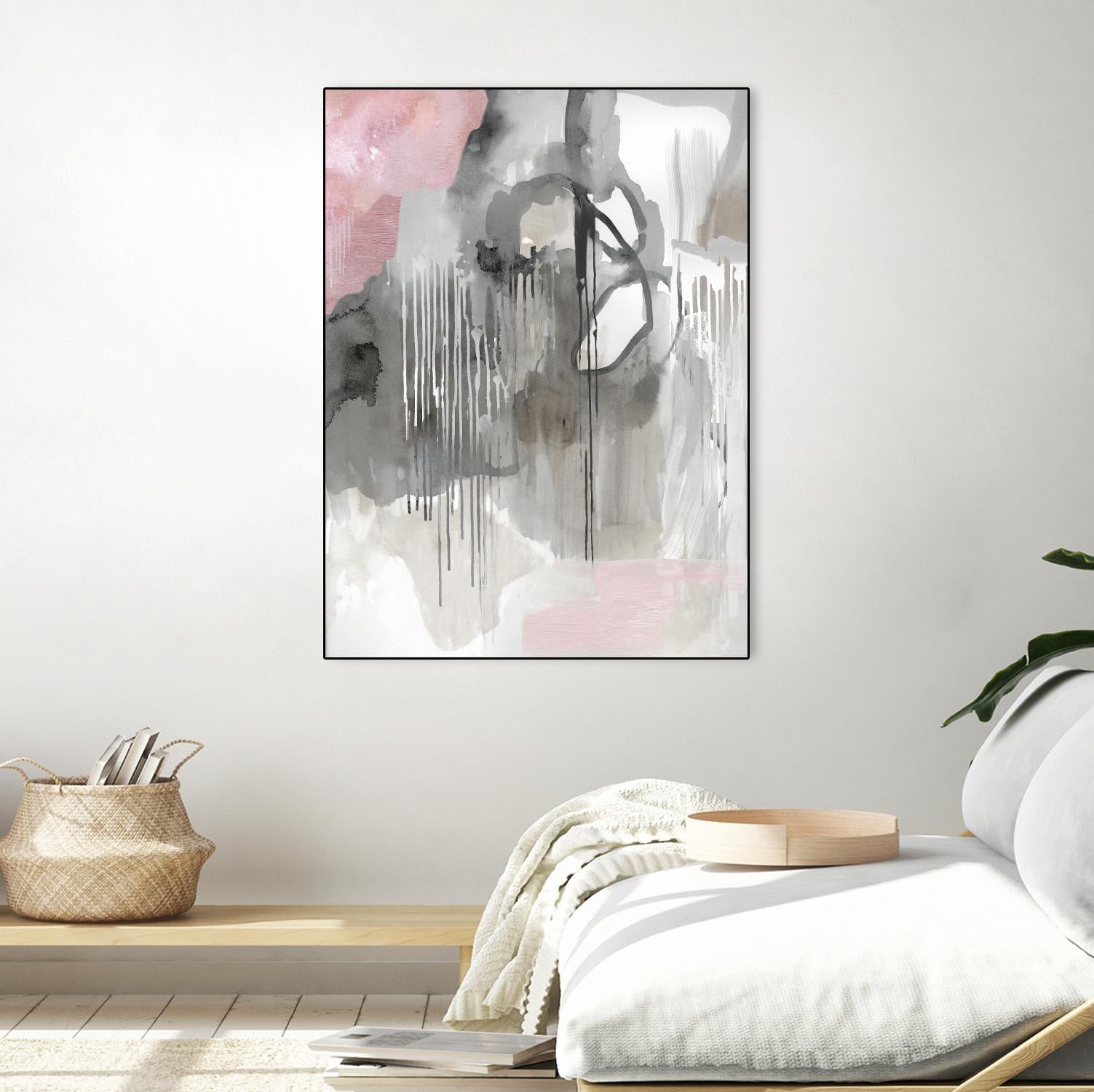 Muted Abstract by PI Studio on GIANT ART - pink abstract
