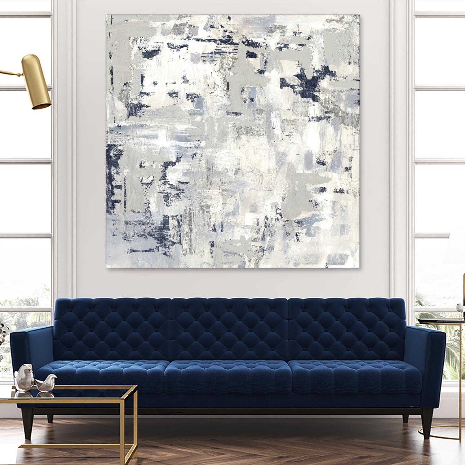 Crisscross by PI Studio on GIANT ART - blue abstract