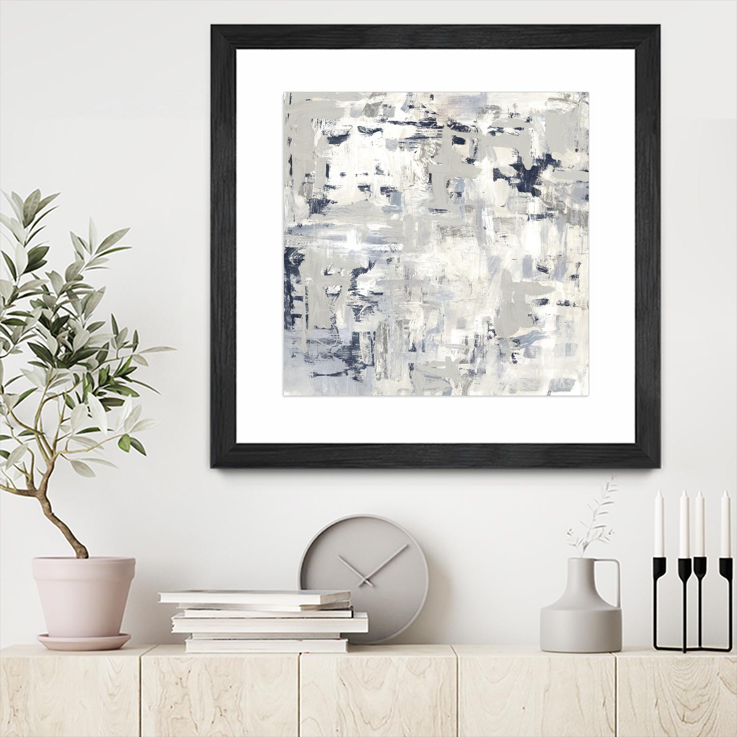 Crisscross by PI Studio on GIANT ART - blue abstract