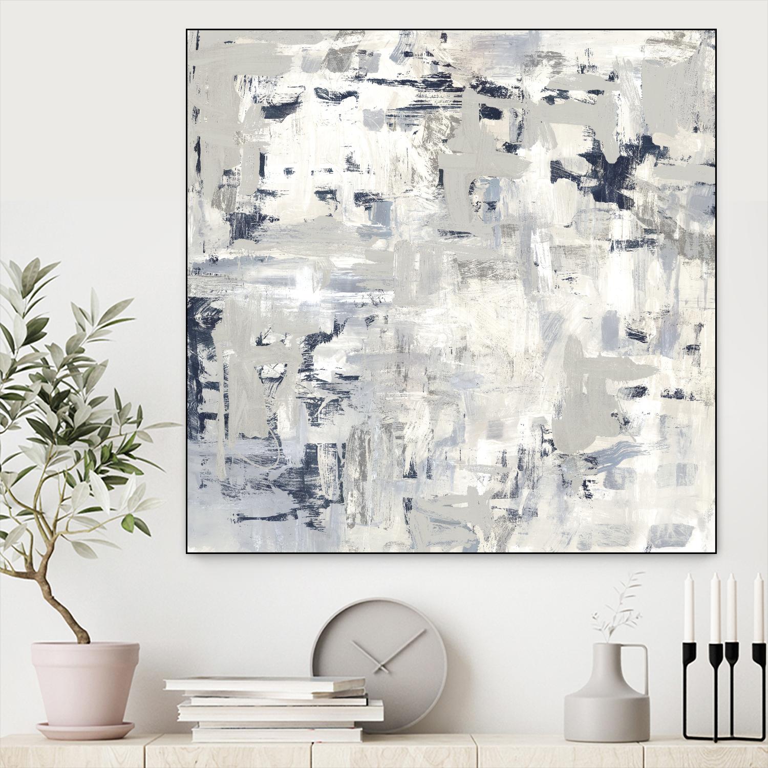 Crisscross by PI Studio on GIANT ART - blue abstract