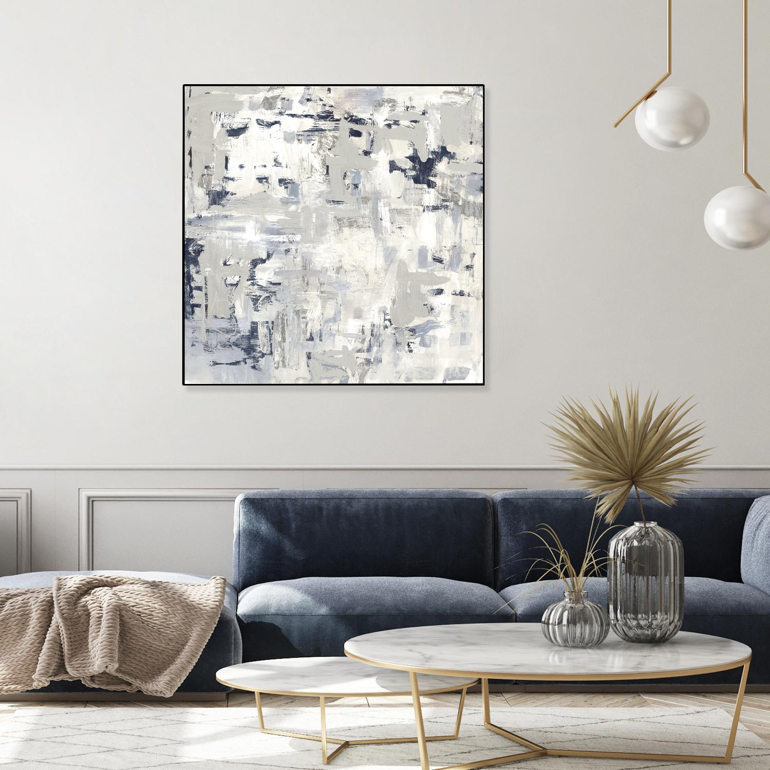 Crisscross by PI Studio on GIANT ART - blue abstract
