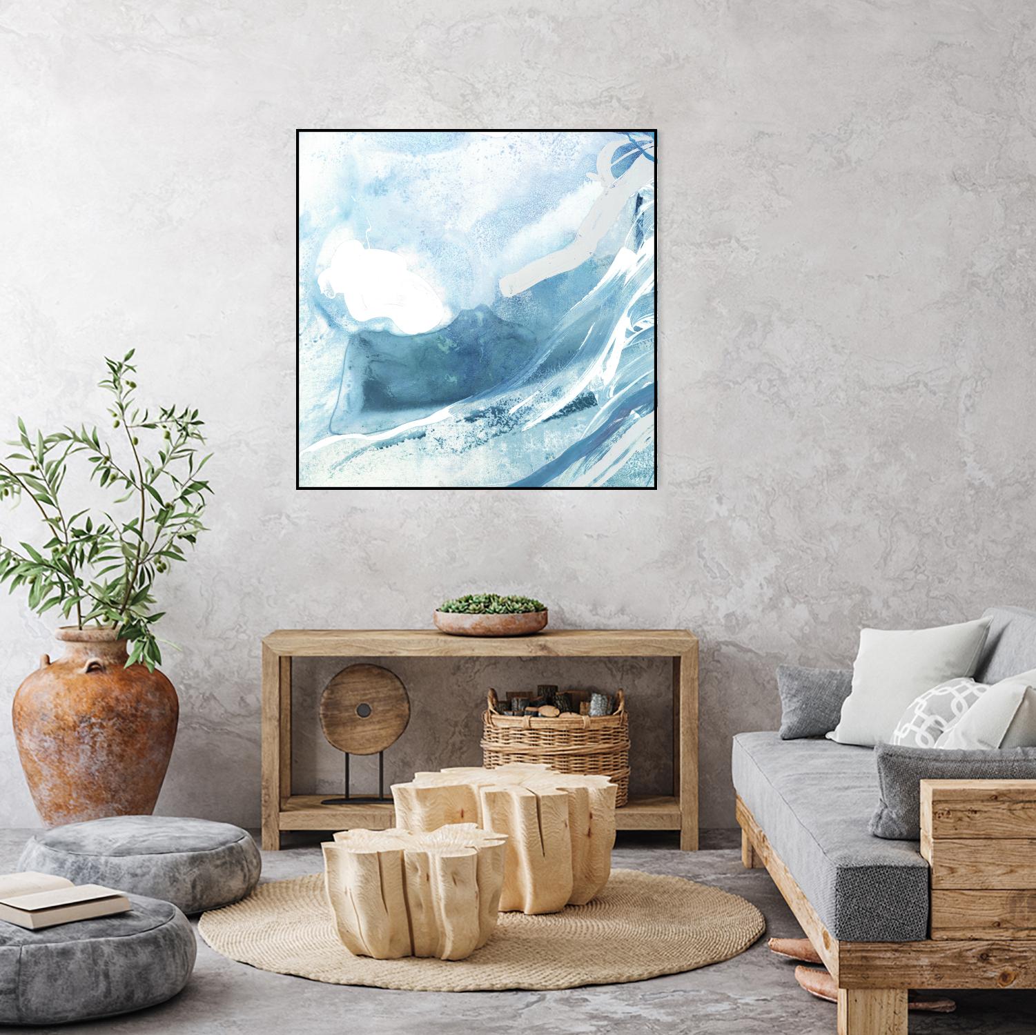 Water Pocket I by PI Studio on GIANT ART - white abstract