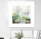 Single tree by PI Studio on GIANT ART - green abstract