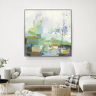 Single tree by PI Studio on GIANT ART - green abstract