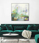 Single tree by PI Studio on GIANT ART - green abstract