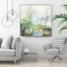 Single tree by PI Studio on GIANT ART - green abstract